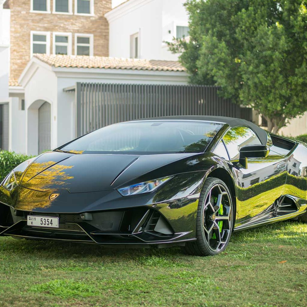 Lamborghini Huracan EVO Spyder for rent in Dubai